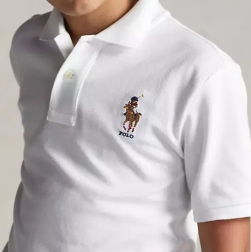 POLO Ralph Lauren 短袖 POLO衫 限量馬球熊 青年款 白色