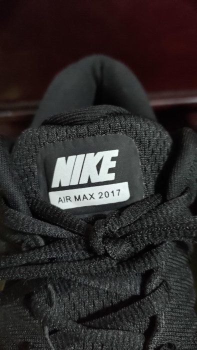 全新 Nike Air Max 2017 氣墊跑步鞋 全黑 反光透氣網面 26.5 2200