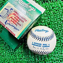 貳拾肆棒球-美國古柏鎮帶回MLB紐約洋基快艇Joe DiMaggio迪馬喬日比賽紀念球/Rawlings製作/原廠紙盒
