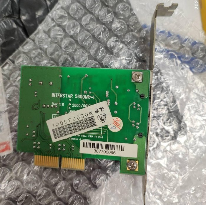 5Cgo🏆權宇 現貨2 8成新 30天保固 INTERSTAR 5600MR-i PCI-E PCIE FAX MODEM 56K 傳真數據卡 含稅