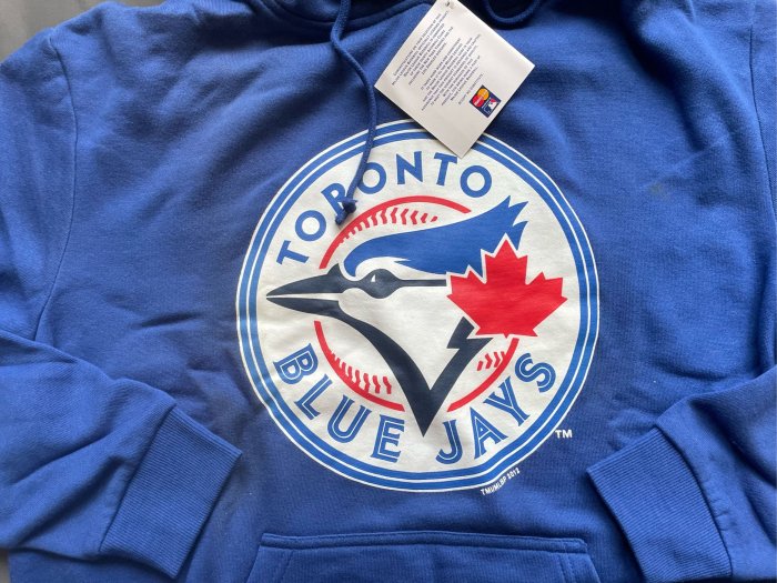 全新MLB美國大聯盟官方多倫多藍鳥Toronto Blue Jays帽T SZ M台中可面交