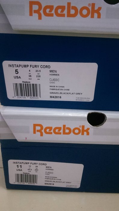 Reebok Insta Pump Fury Cordura CORD 男女段20週年黑灰3M M42816