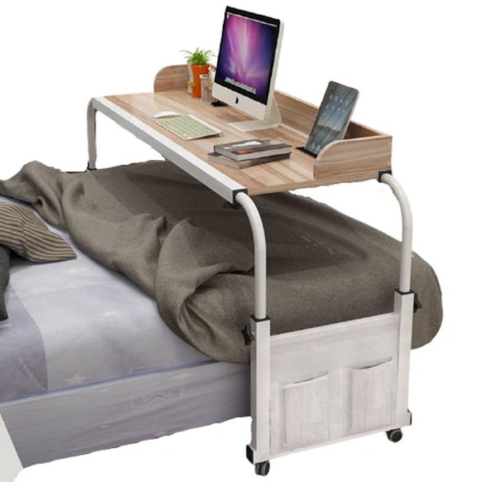熱銷 迷路的深林跨床電腦桌宿舍臥室病床吃飯可移動升降家用老人床上餐桌懶人書桌
