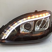 合豐源 車燈 W220 大燈 頭燈 雙 魚眼 LED 燈眉 S320 S350 98-06年 跑馬 方向燈 H9