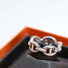 【新品直播】HERMES 豬鼻銀戒指#54