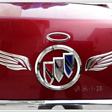 YP逸品小舖 3D立體天使之翼 車標貼紙 翅膀貼紙 車標裝飾 電鍍銀 別克 TIIDA NEW WISH LOPO
