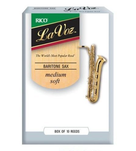 美國RICO La Voz上低音 薩克斯風竹片Medium Soft (2號) Baritone Sax (10片/盒)