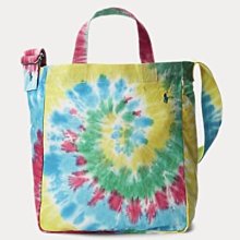 Ralph Lauren 美國 Polo Tie-Dye Canvas Shopper Tote 漸層手染托特包 現貨