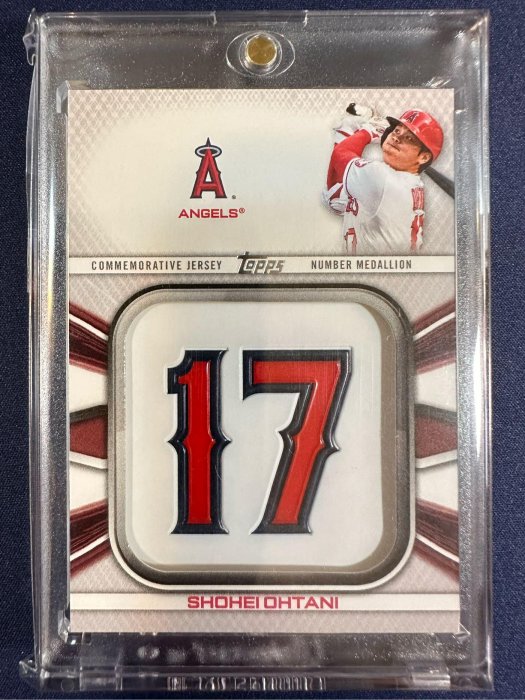 2022 Topps Series1 大谷翔平Shohei Ohtani Jersey number medallion