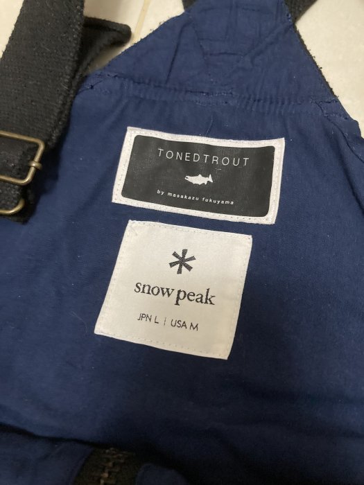 二手美品snow peak fishing vest 海軍藍釣魚背心戶外背心露營背心