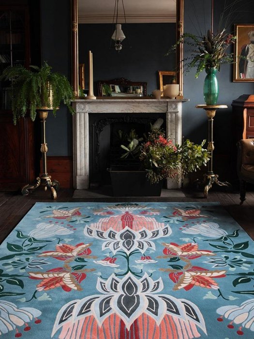 樓蘭美惠 復古法式客廳地毯北歐民族風地墊歐式家用地毯INS風地墊
