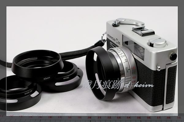 歲月痕跡~ 仿 leica 萊卡 內凹樣式 39MM 螺牙 金屬遮光罩 附前蓋 另有 52 49 46 43 40.5