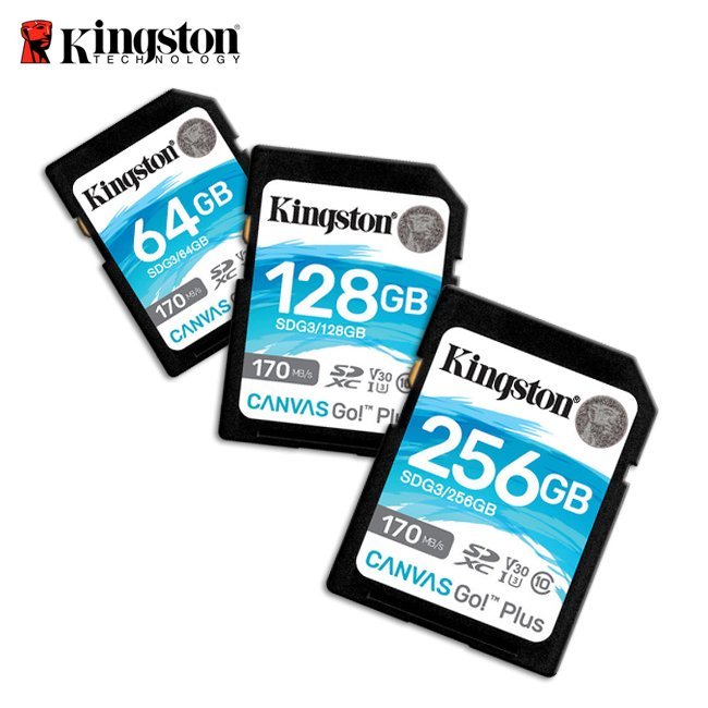 【新版記憶卡】128G 金士頓 Kingston Canvas Go!Plus 公司貨 (KT-SDCG3-128G)