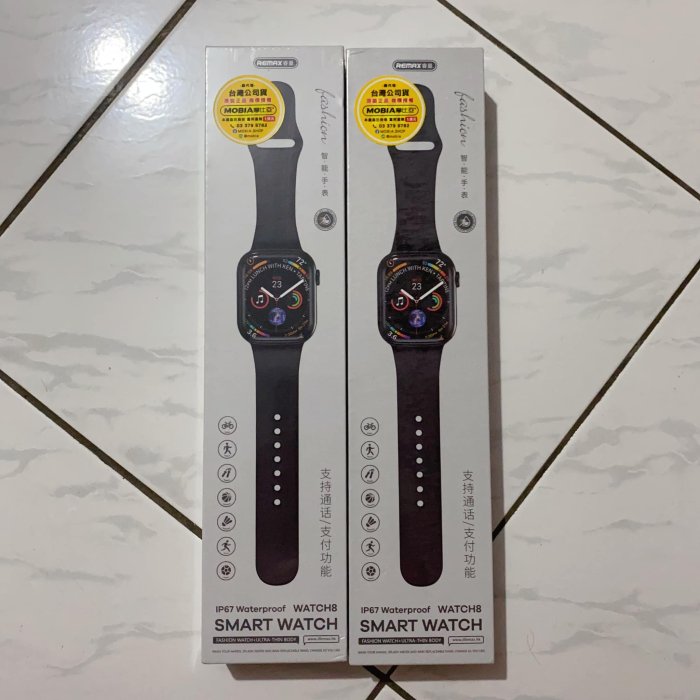 REMAX 睿量 MOBIA 摩比亞 IP67 Waterproof WATCH8 智能手錶 支持通話 現貨四支