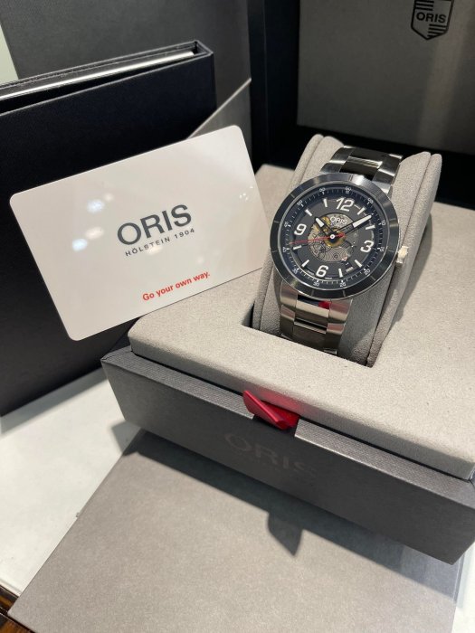 ORIS  豪利時  TT1 賽車系列 鏤空日期錶 01733 7668 4114-07 台灣公司貨