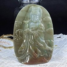 珍珠林~天上聖母湄洲媽祖立像玉珮~A貨緬甸翠玉#693