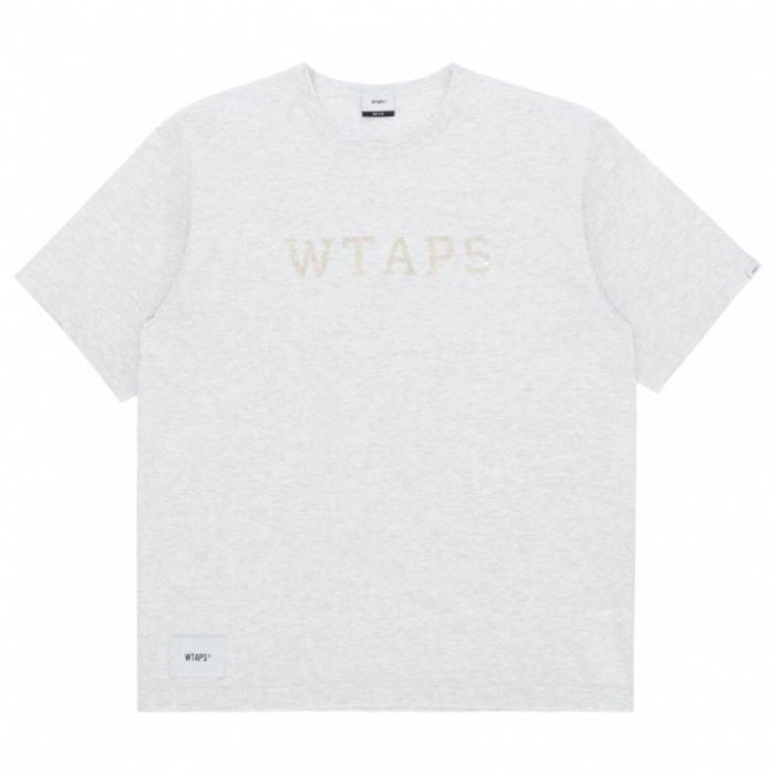 Wtaps design college T 灰色 logo 短t