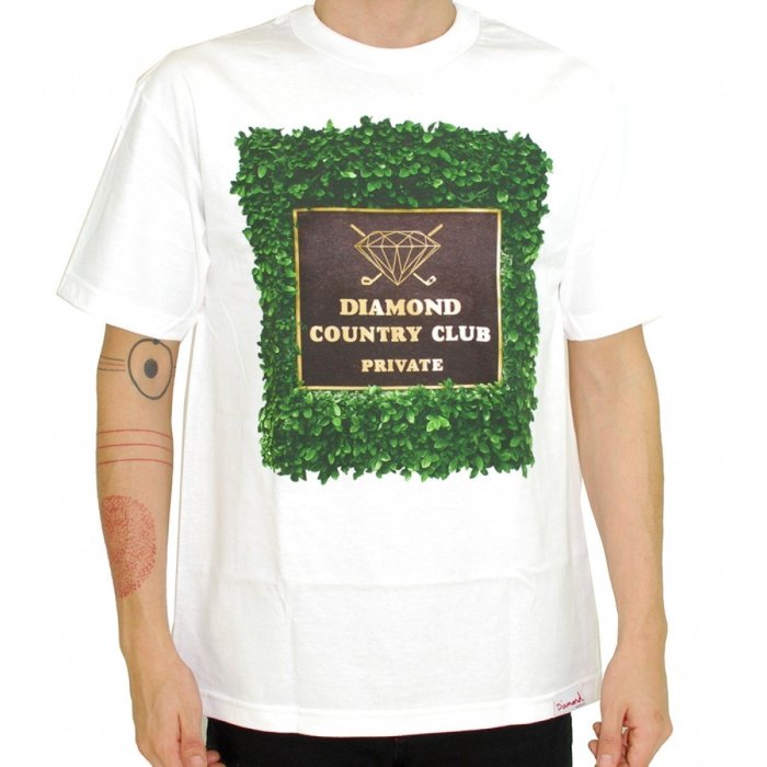 [WESTYLE] Diamond Supply Co private country club Tee 白 鑽石