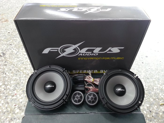 全新FOCUS分音喇叭 6吋 6.5吋120w分離式喇叭附高音 MTX DLS JL MOREL