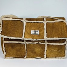 「活動促銷價」香奈兒 Chanel 2.55  麂皮 羊毛包 稀有 vintage 冬天超適合 溫暖包