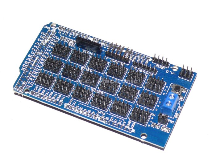 【UCI電子】(5-4 ) Arduino 全相容 MEGA 2560 Sensor Shield V2.0 擴展板