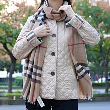 Burberry 3701823 Quilted Jacket 菱格紋前斜口袋外套 駝 現貨