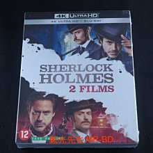 [藍光先生UHD] 福爾摩斯 1+2 UHD+BD 四碟套裝版 Sherlock Holmes