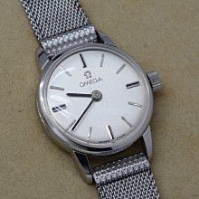 《寶萊精品》Omega 歐米茄銀白圓型手動女子錶