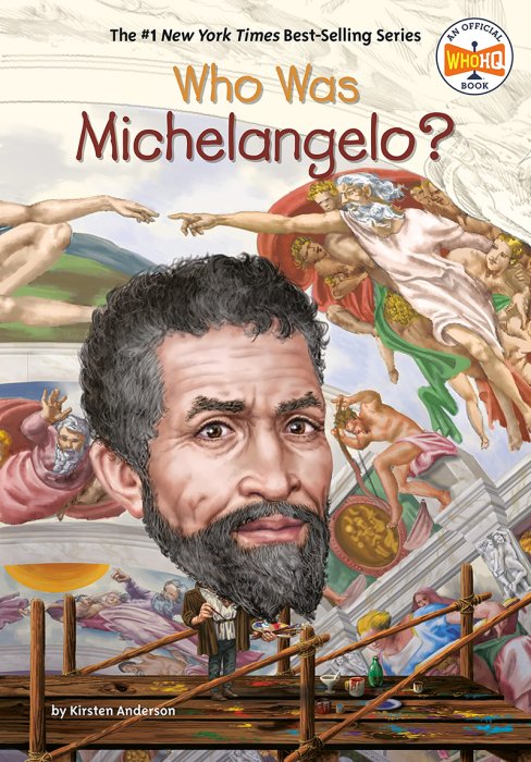 ＊小貝比的家＊WHO WAS MICHELANGELO/平裝/7~12歲/Who was(is) (偉人傳記)