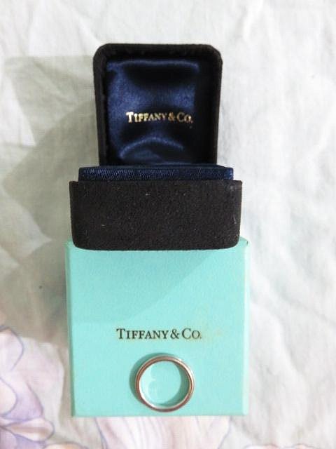 Tiffany & Co. 蒂芙尼 白金戒指, PT950,  二手