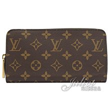 【茱麗葉精品】全新精品Louis Vuitton LV M41895 ZIPPY 新版經典花紋拉鍊長夾.紫紅 現貨