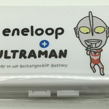 Panasonic eneloop ultraman 3號 4號 8顆 電池盒･超人力霸王(白色) 英雄款A•電池收納盒