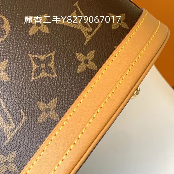 麗香二手 LV 路易威登 老花水桶包 中古包 Vintage 子母水桶包 手提包 肩背包 M42238