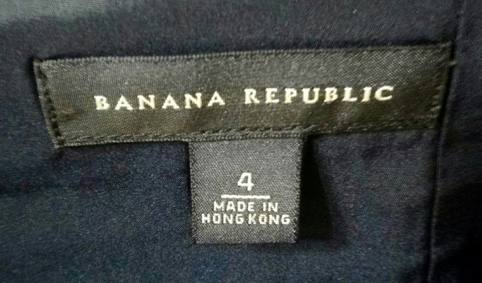 BANANA REPUBLIC  薄款毛料格紋裙292(藍色)