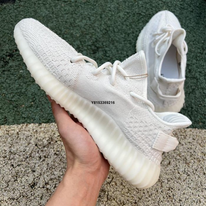 Adidas Yeezy 350 V2 愛迪達純白 白冰淇淋側透椰子鞋HQ6男女鞋