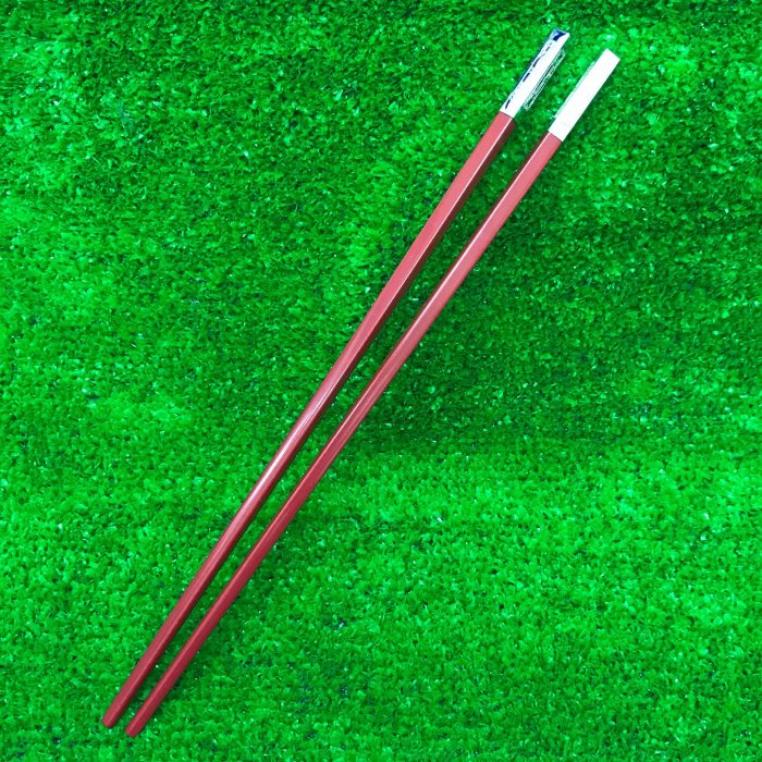 預購商品：銀頭棗紅色美耐皿筷子-總長27.2公分 最低訂購：15雙