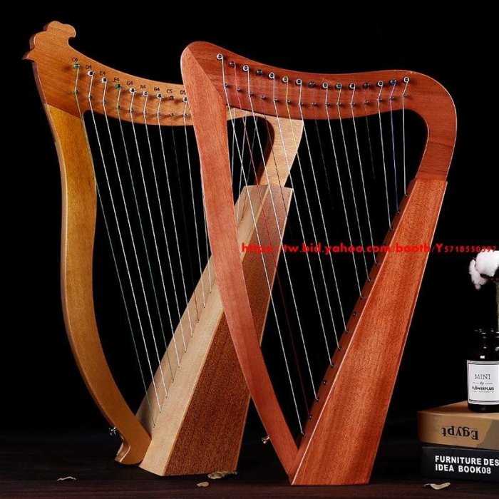 愛爾蘭豎琴凱爾琴萊雅里拉琴小豎琴 Irish lever lap Celtic harp-促銷 正品 現貨