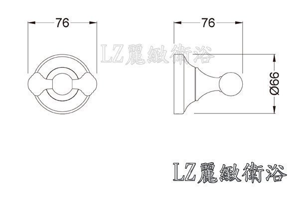 ~ LZ麗緻衛浴~ 雅鼎 YATIN SEINE古典式白鉻全銅掛衣勾 [塞納系列] ☆電鍍表面保固五年☆