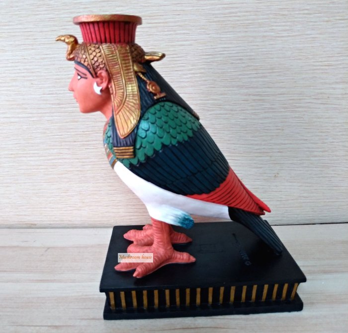 點點蘑菇屋 歐洲精品古埃及人頭鳥身擺飾 Egypt 藝術品 古埃及文明 埃及古文 圖騰 家飾 現貨