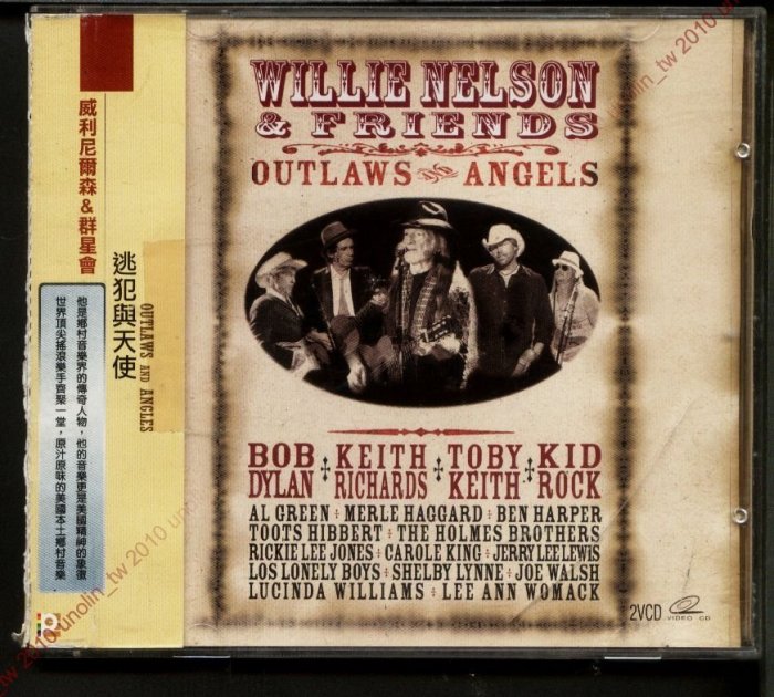 299免運CD~威利尼爾森群星會【逃犯與天使】WILLIE NELSON & FRIENDS鄉村歌手2演唱會VCD免競標