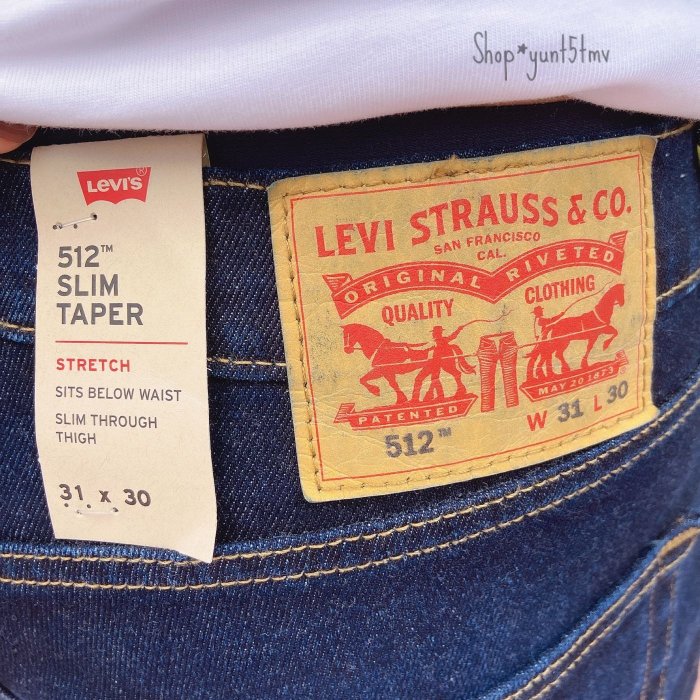 美國代購 正版Levis Levi’s 512牛仔褲 levis 原色褲﻿