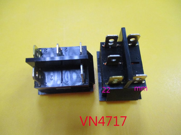 【全冠】 1顆15元.100顆1000元 5p10A250V 帶燈電源開關 翹板開關 按壓開關 按鍵開關 (VN4717