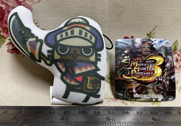 龍廬-自藏出清~布偶吊飾-魔物獵人monster hunter portable 3rd艾露貓造型布偶吊飾/只有一個