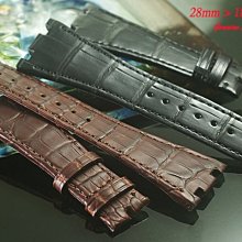 【時間探索】進口純正鱷魚皮- AP Royal Oak 皇家橡樹代用錶帶 ( 28mm)