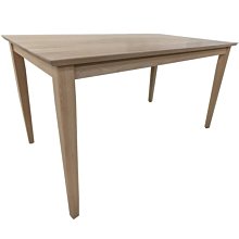 【尚品傢俱】664-28 瓦倫 實木4.6尺水白餐桌~另有胡桃色、餐椅
