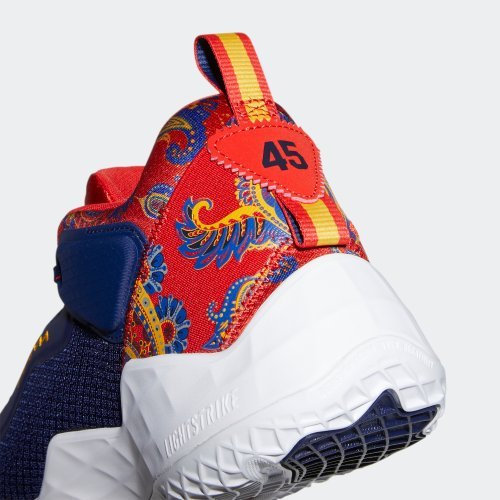 現貨 限時特價 南🔥ADIDAS DONOVAN MITCHELL 藍球鞋 圖繪 花卉 男款 藍紅 GV7273