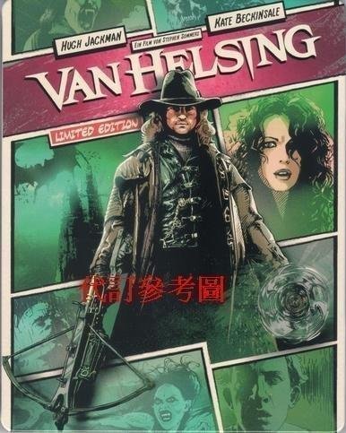 【BD藍光】凡赫辛：MM限定漫畫風格鐵盒版Van Helsing(台灣繁中字幕)X戰警 金鋼狼 大娛樂家 休傑克曼