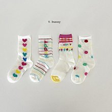M~XL ♥襪子(IMAGE_COLOR) VANILLA BUNNY-2 24夏季 VAU240320-032『韓爸有衣正韓國童裝』~預購
