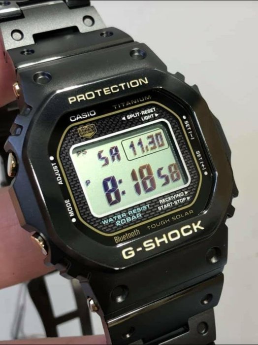 CASIO G-SHOCK 35週年35th 手錶紀念錶GMW B5000TB 鈦金屬Titanium LCD