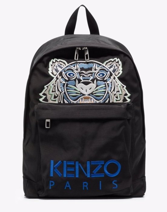 [ PS ] ❤️ 全新現貨 KENZO 經典老虎刺繡 後背包 法國精品 高田賢三 虎頭標誌品牌 正品